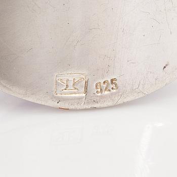 Elis Kauppi, A sterling silver necklace with an amethyst. Kupittaan kulta, Turku.