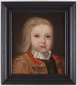 581. Edward Orm, Portrait of a young boy, probably the artist's son Gabriel E. Orm (1707-1781).