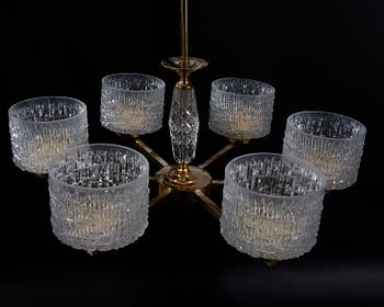 TAKARMATUR, glas och mässing, troligen Orrefors.