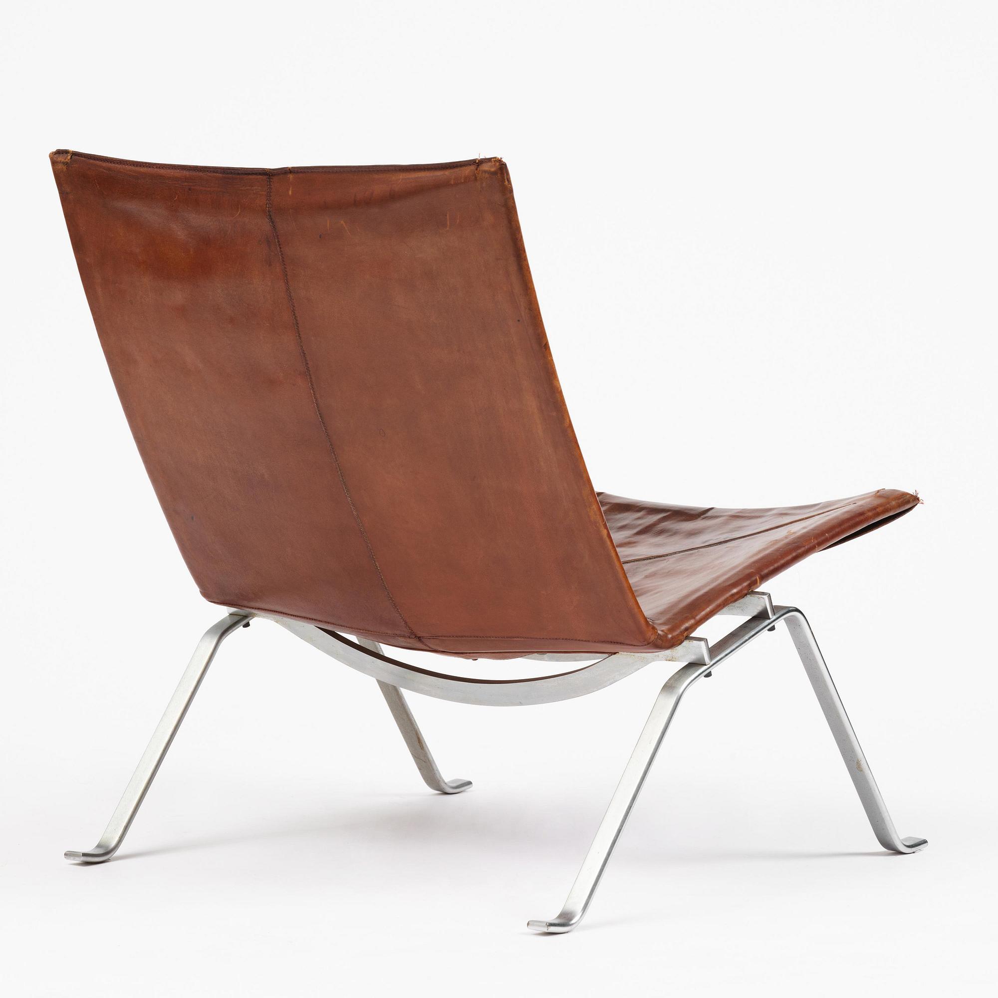Poul Kjaerholm, a "PK22" easy chair, E. Kold Christensen, Denmark.