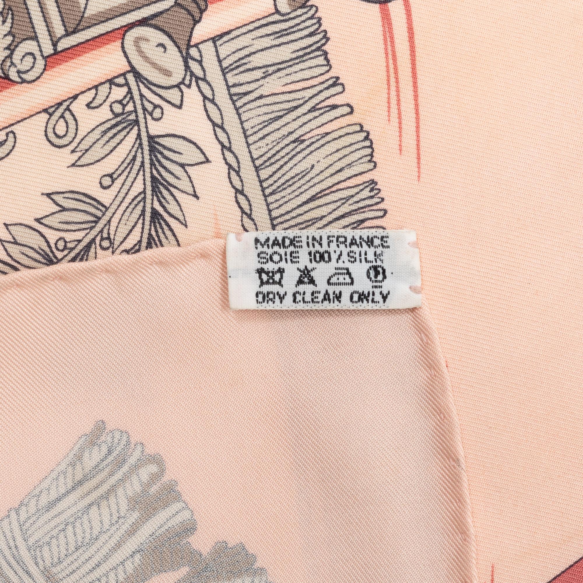 Hermès, scarf, "View of the Galley La Réale".