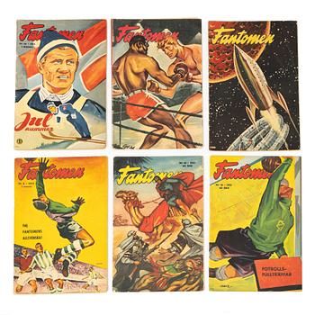 Comic books, “Fantomen”, 26 issues, 1951–1957.