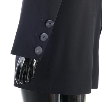 LADIES´ VINTAGE NAVY WOOL GABARDINE BLAZER size 42(FR).