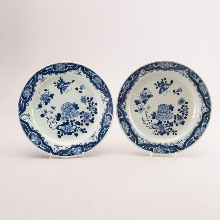 Tallrikar 4 st Kina 1700-tal porslin.