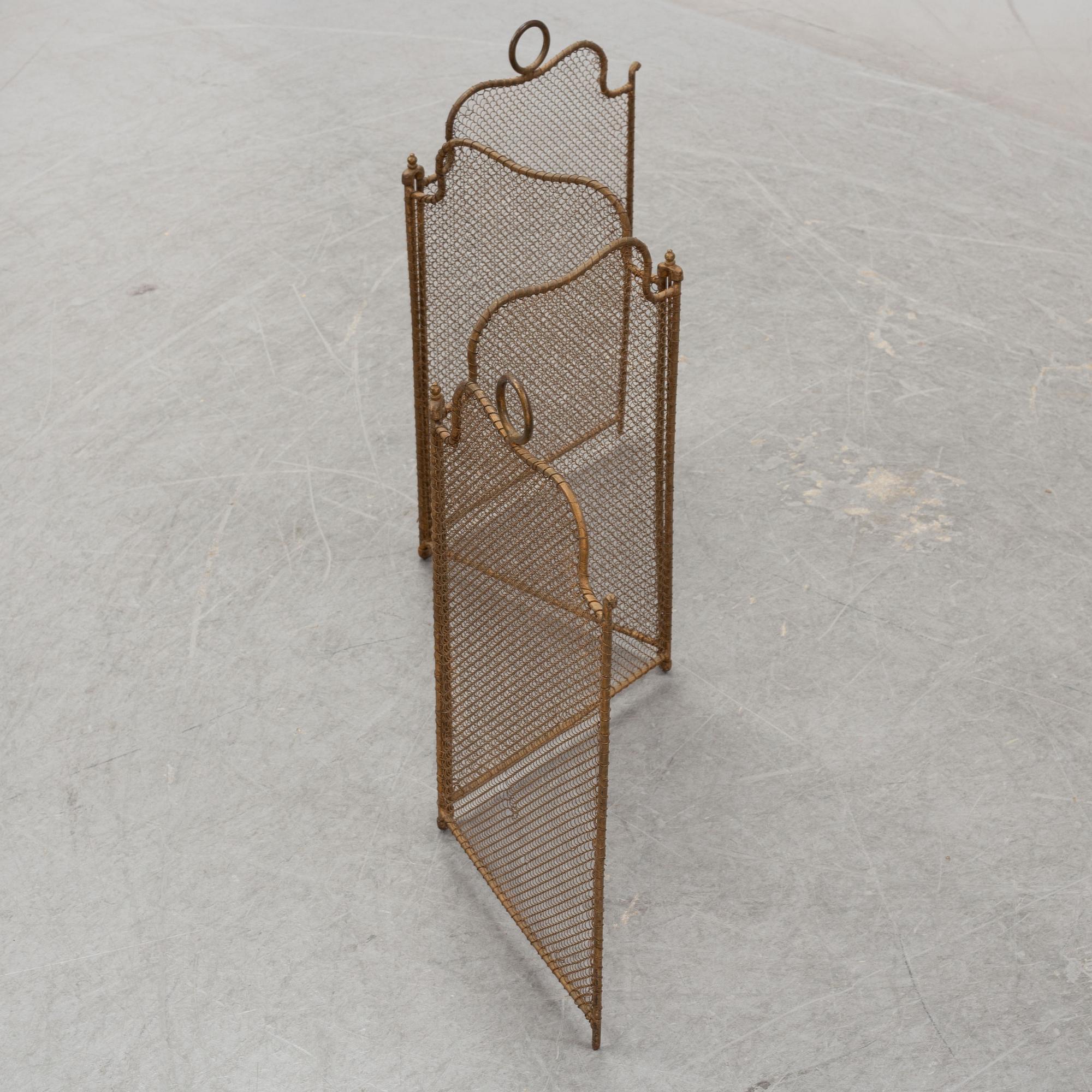 Gnistskydd/brasgaller, tidigt 1900-tal.