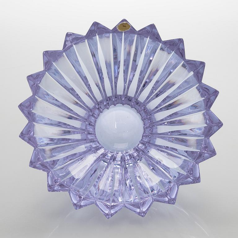 Aimo Okkolin, malja, "Terälehdet", signeerattu Aimo Okkolin Riihimäen Lasi oy.