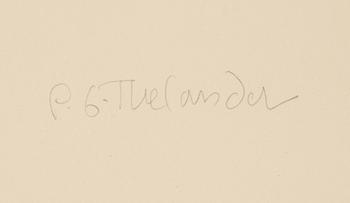 PG Thelander, etching with separtin coloured plates, 1965, signed 8/20.