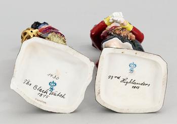FIGURINER, 2 st, porslin. Tyskland 1800-tal.