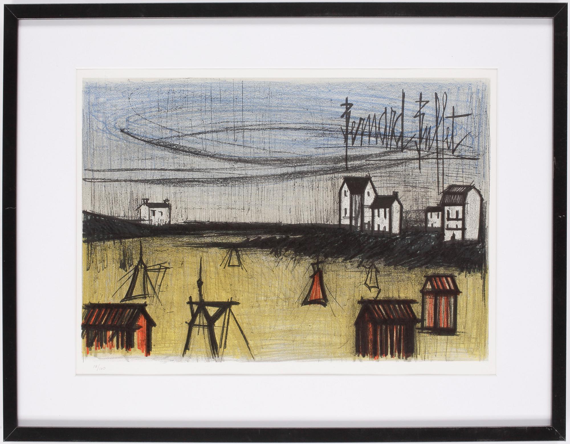 BERNARD BUFFET, färglitografi, signerad i trycket. numr 18/100.