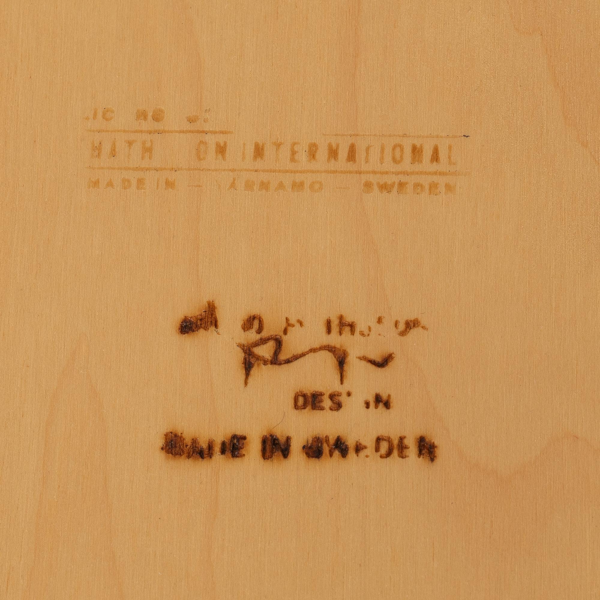 Bruno Mathsson, a trolley, Mathsson International, Värnamo.