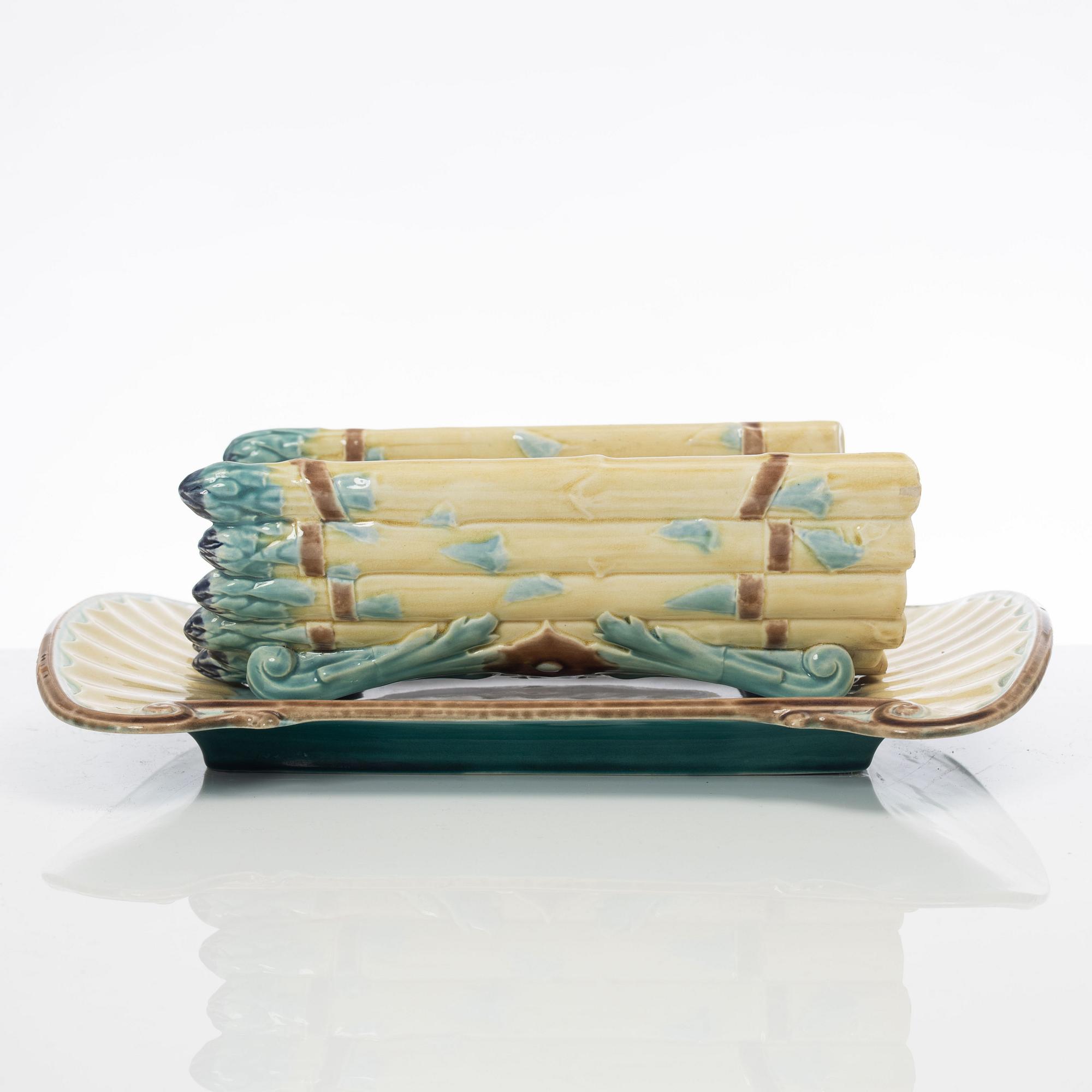 Sparrisfat, majolika, Gustavsberg, sent 1800-tal.