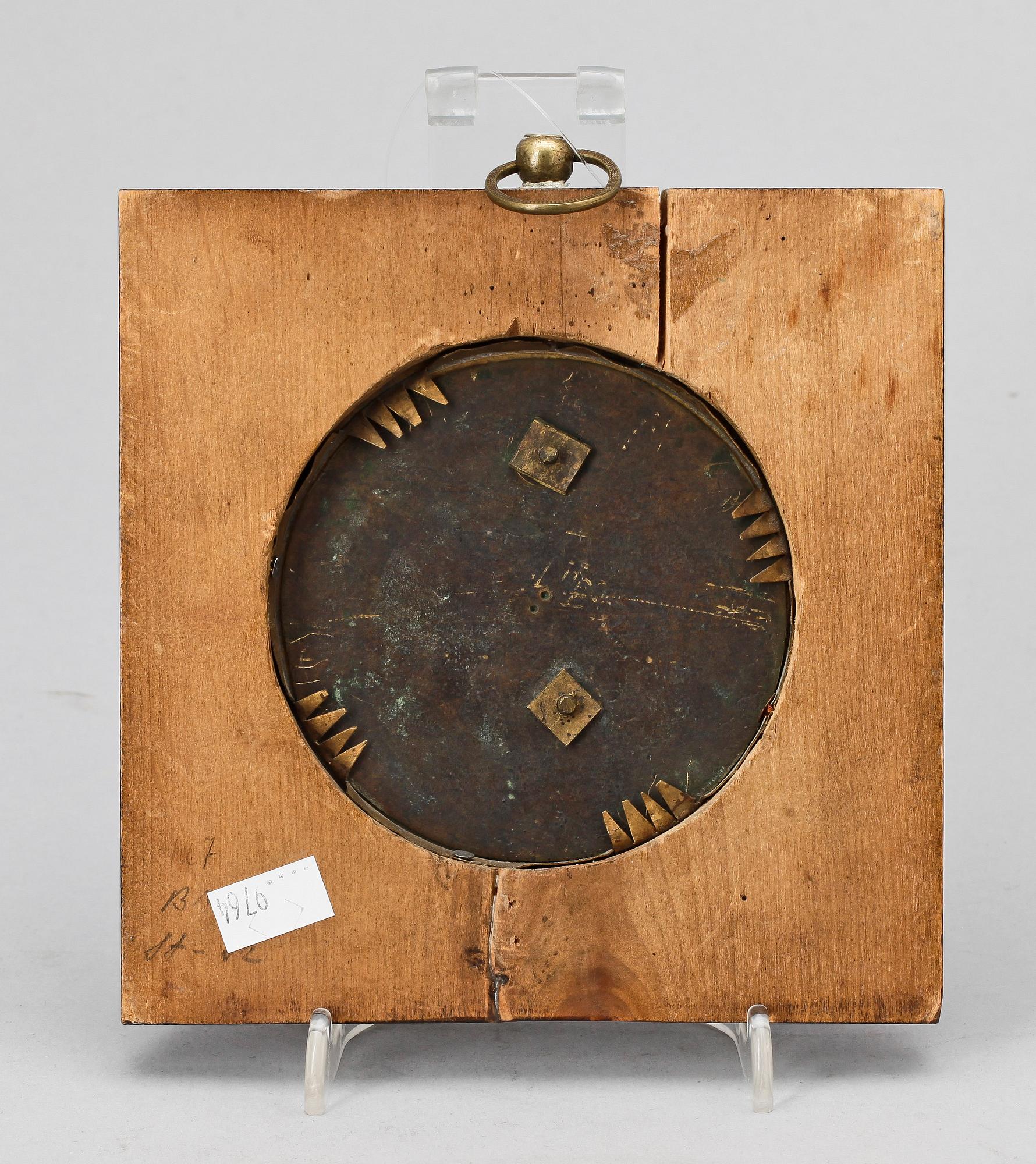 PORTRÄTTRELIEF, brons, empire, Sverige 1800-talets första hälft.