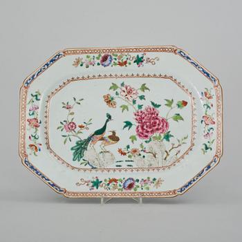 STEKFAT, kompaniporslin, Kina, Qialong, 1736-95.