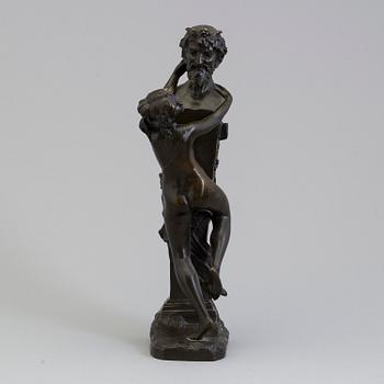 CLAUDE MICHEL CLODION, bronze sculpture, late 19th century.