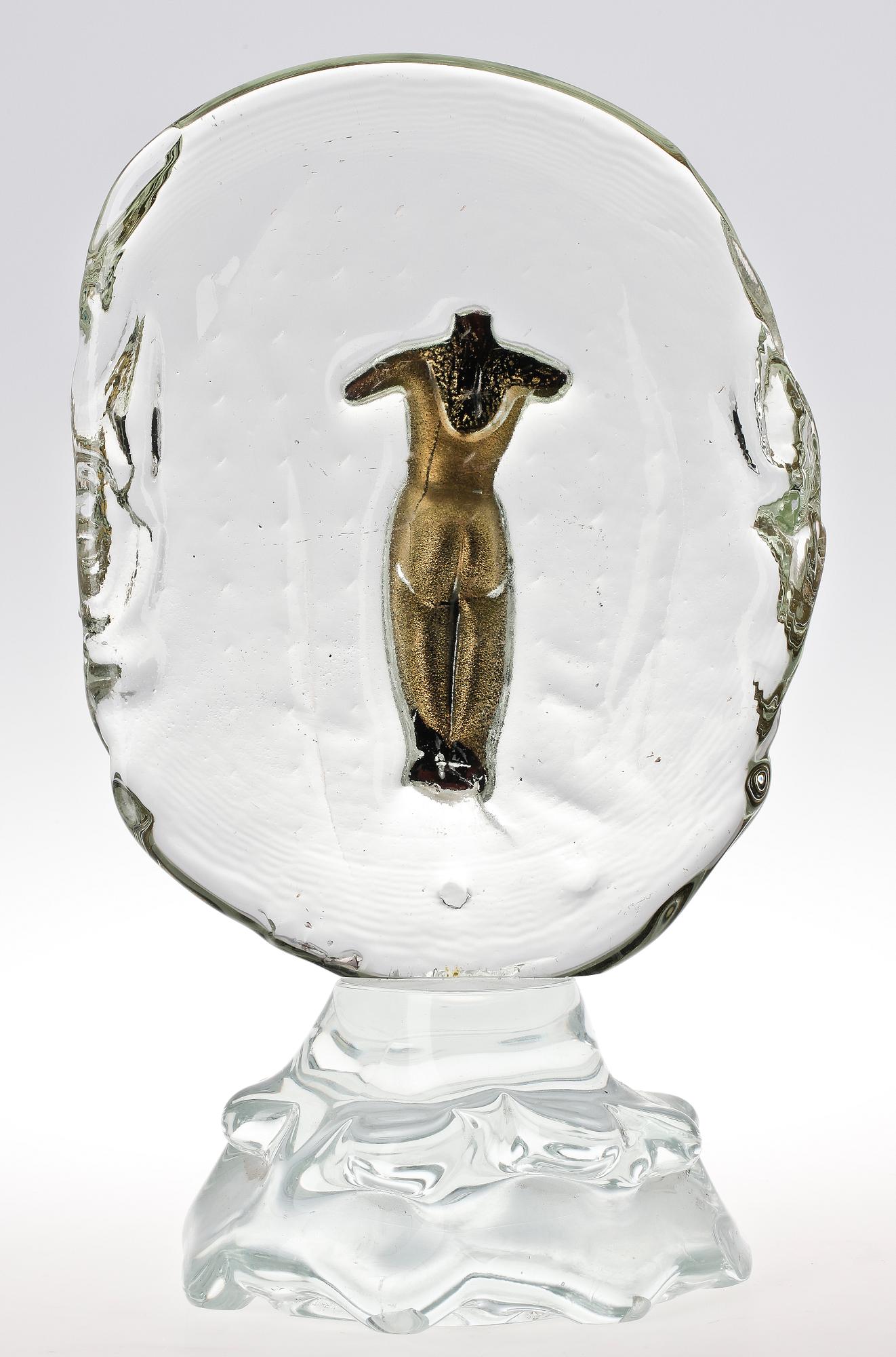 SKULPTUR. Glas. Alfredo Rossi, Murano.