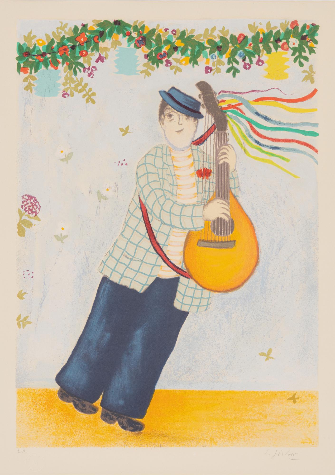 Lennart Jirlow, lithograph in colours, 1976, signed EA.