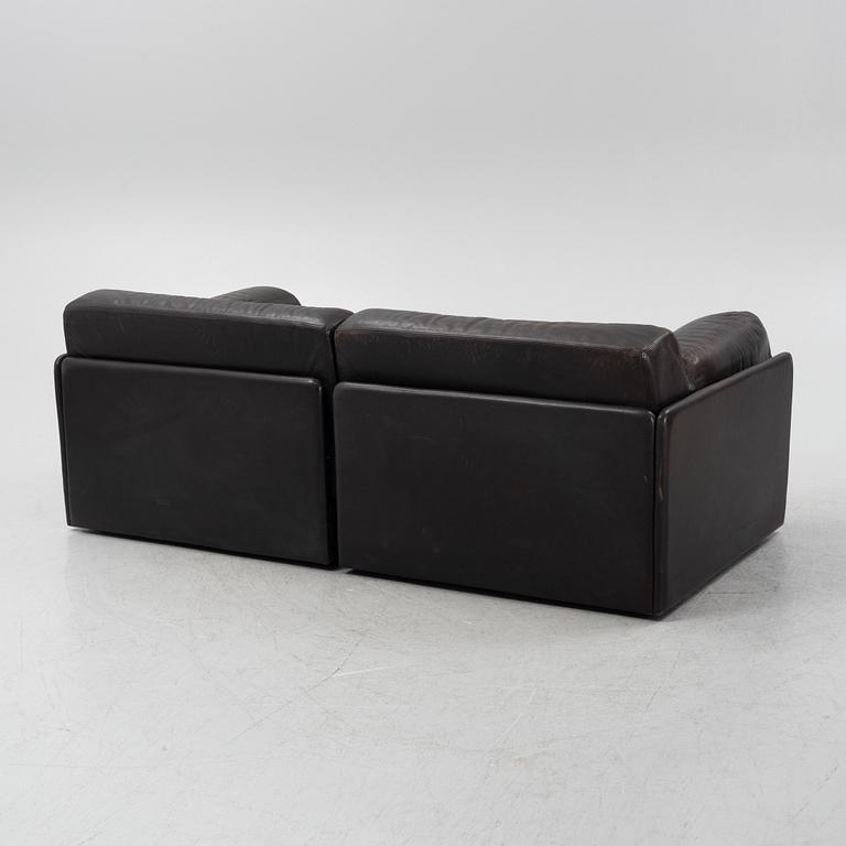A two-piece modular sofa, 'DS76', de Sede, Switzerland.
