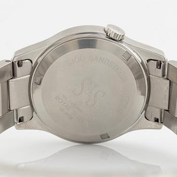 Sjöö Sandström, Royal Steel Classic, armbandsur, 37 mm.