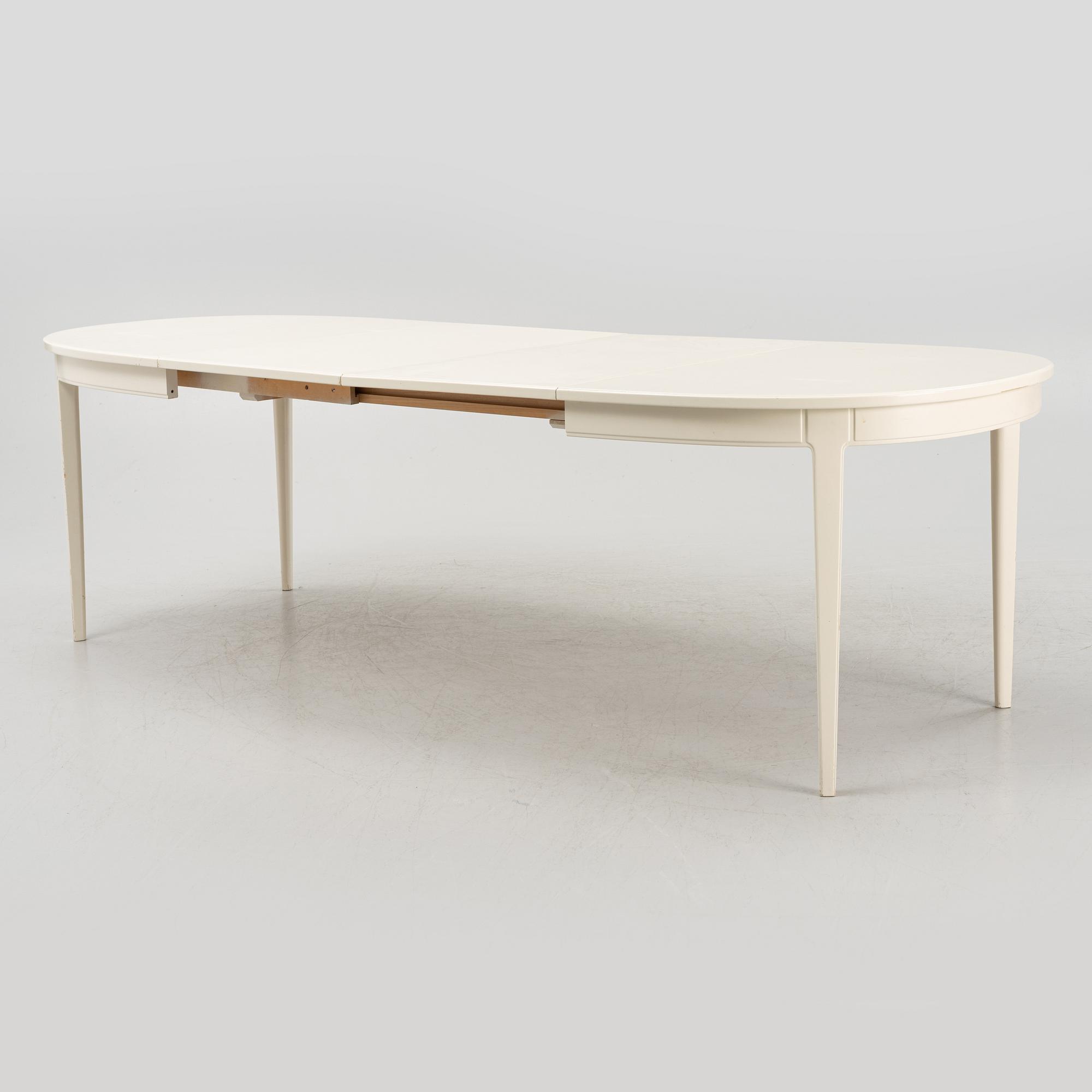 Carl Malmsten, matbord, 4 stolar, 2 karmstolar, "Herrgården, Bodafors, 1900-talets andra hälft.