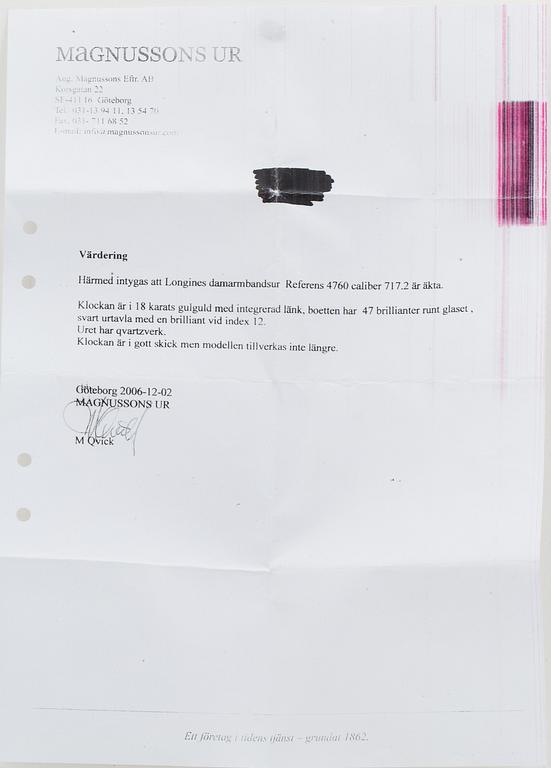 LONGINES, wristwatch, 25.5 mm.