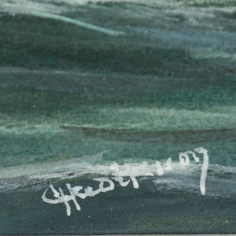 GUSTAF FREDRIKSSON, akvarell, signerad.