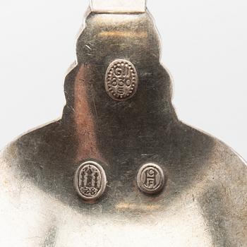 Johan Rohde, bestick  38 dlr "Konge/Achorn" sterlingsilver för Georg Jensen efter 1945.