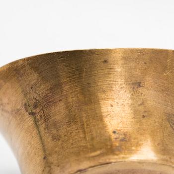 Tapio Wirkkala,  a pair of bronze candle holders for Kultakeskus Oy.