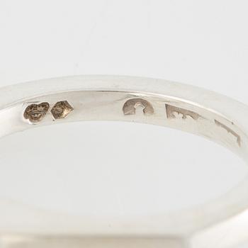 Ring, silver, design GK, Kaplan.