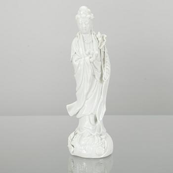 SKULPTUR, Kina, porslin, blanch de chine, 1900-talets början.