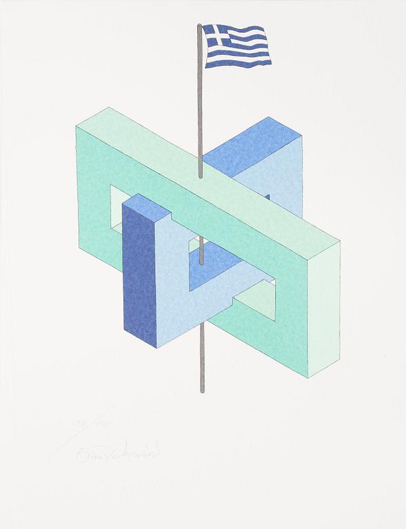 OSCAR REUTERSVÄRD, 15 litographs in folder, signed and numbered 26/190.