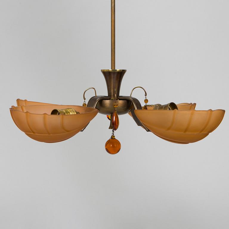 Paavo Tynell, A 1930s pendant ceiling lamp for Taito.