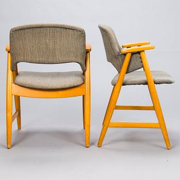 OLOF OTTELIN, Two mid 20th century "Status" armchairs for Keravan Puusepäntehdas, Stockmann, Finland,