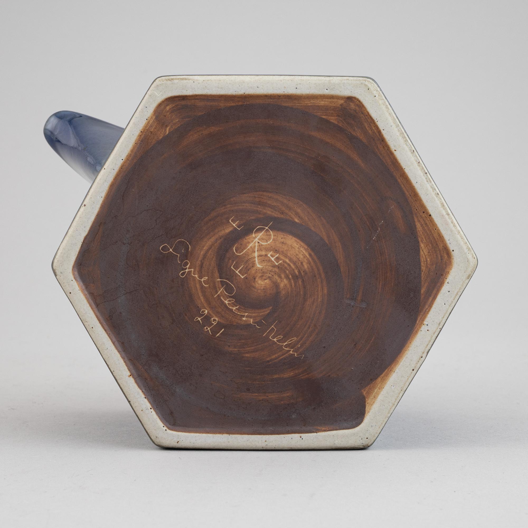 Signe Persson-Melin, tekanna, "six-sided", Rörstrand.