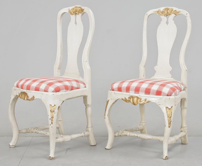 STOLAR, 2 st snarlika, rokoko, 1700-tal.