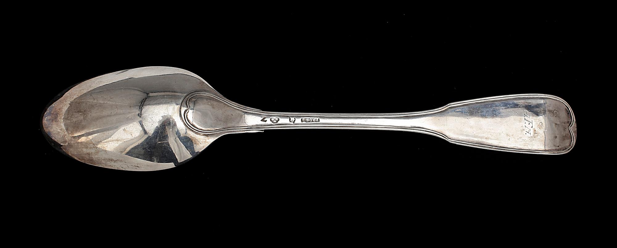 RAGUSKED, silver, Lars Boye, Stockholm, 1782. Vikt 164 g.