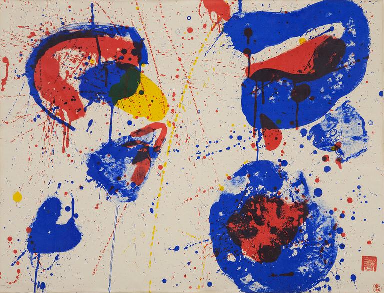 Sam Francis, "Hurrah for the Red, White and Blue".