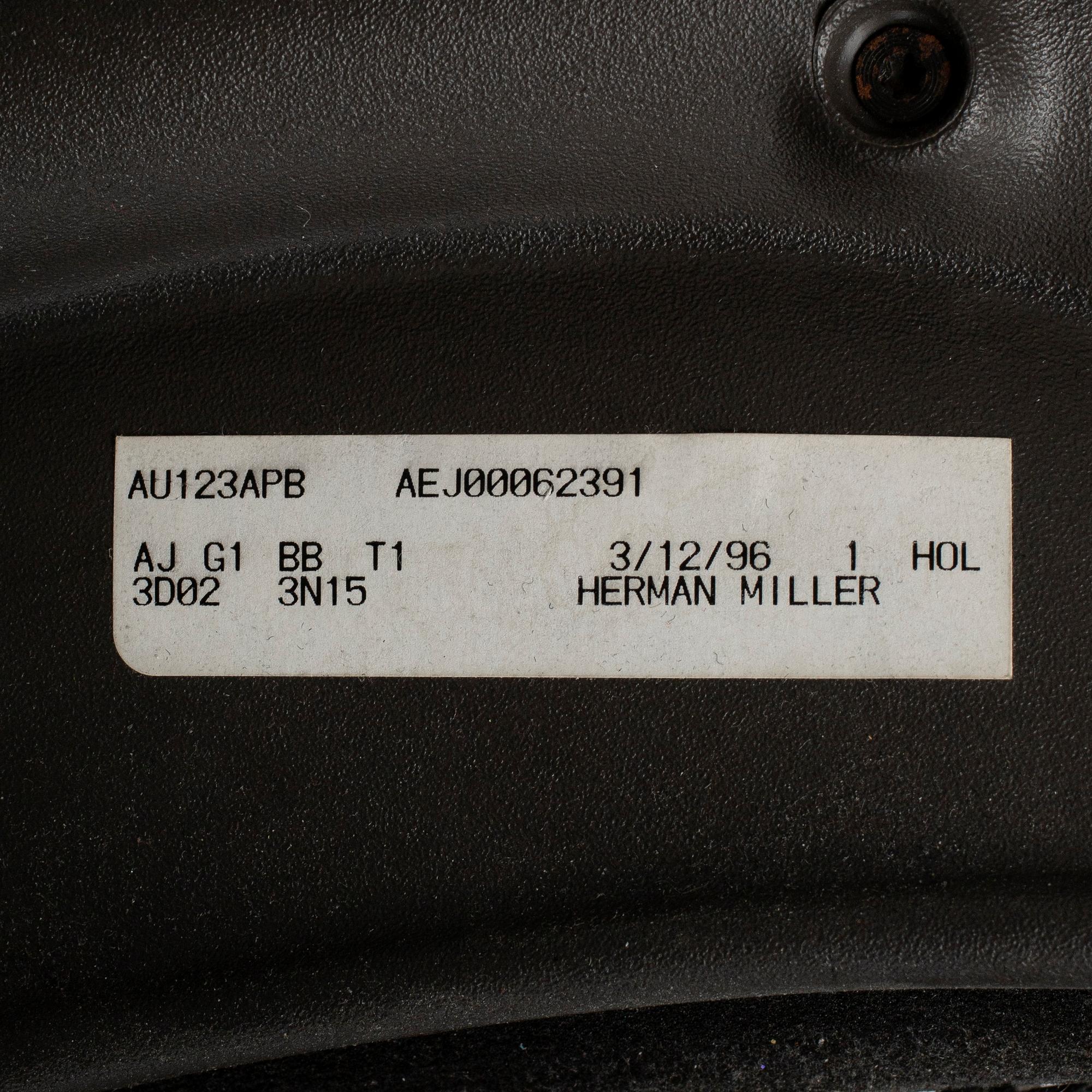 DON CHADWICK / BILL STUMPF, skrivbordsstol, "Aeron", Herman Miller, 1990/2000-tal.