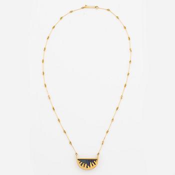 Juhani Linnovaara, necklace 18K gold and spectrolite, Lapponia 1978.