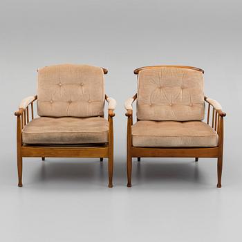 KERSTIN HÖRLIN-HOLMQUIST, fåtöljer, ett par, "Skrindan", OPE, 1900-talets andra hälft.