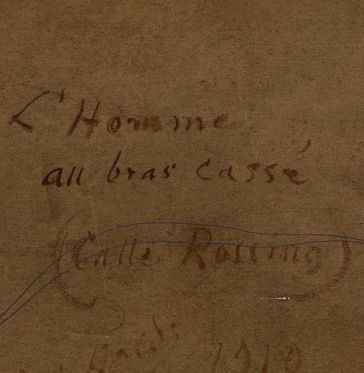 Edward Hald, "L`Homme au bras cassé". (Calle Rossing).