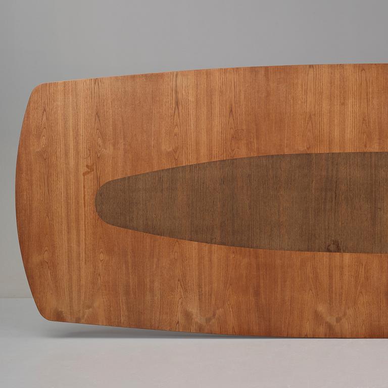 Finn Juhl, a unique conference table by Bovirke, Denmark, 1950's.