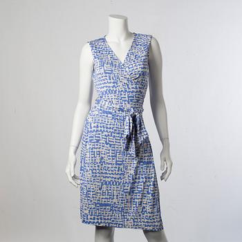 A Diane von Furstenberg Vintage silk wrap dress, size 10.