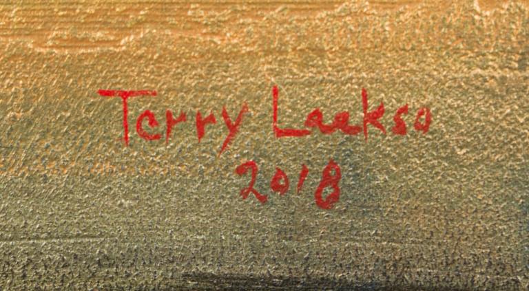 Terry Laakso, öljy kankaalle, signeerattu ja päivätty 2018.