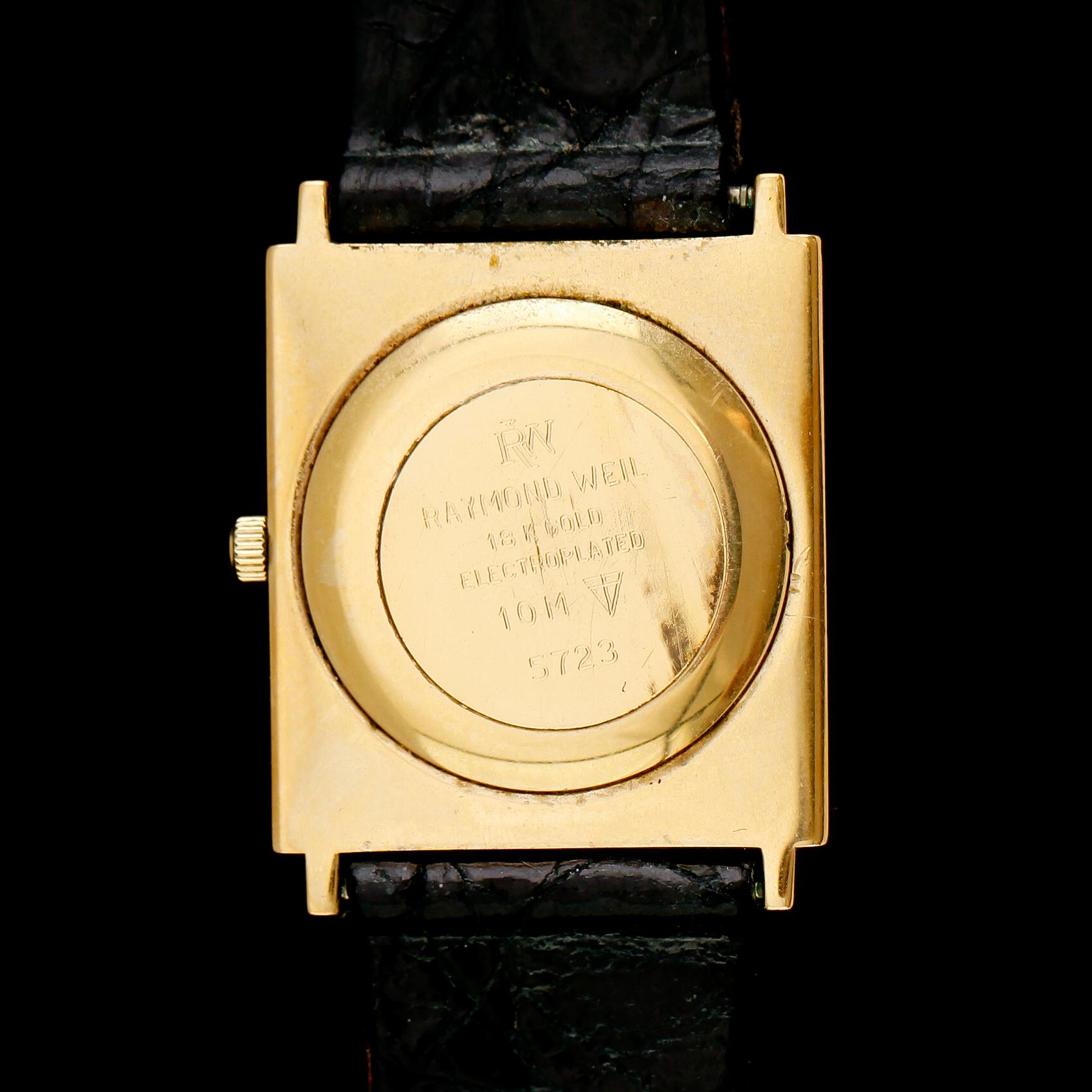 ARMBANDSUR, doublé, Raymond Weil, Geneve, quartz, 1990-tal.