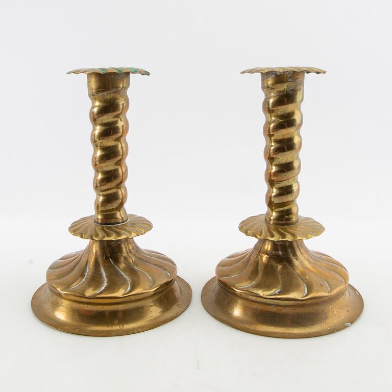 Candelabras 2 pairs Baroque style first half of the 20th century.