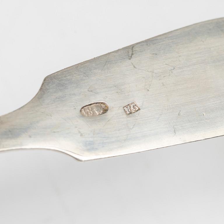 A silver cutlery set, Estonia and Russia, circa 1900 (78 pieces).