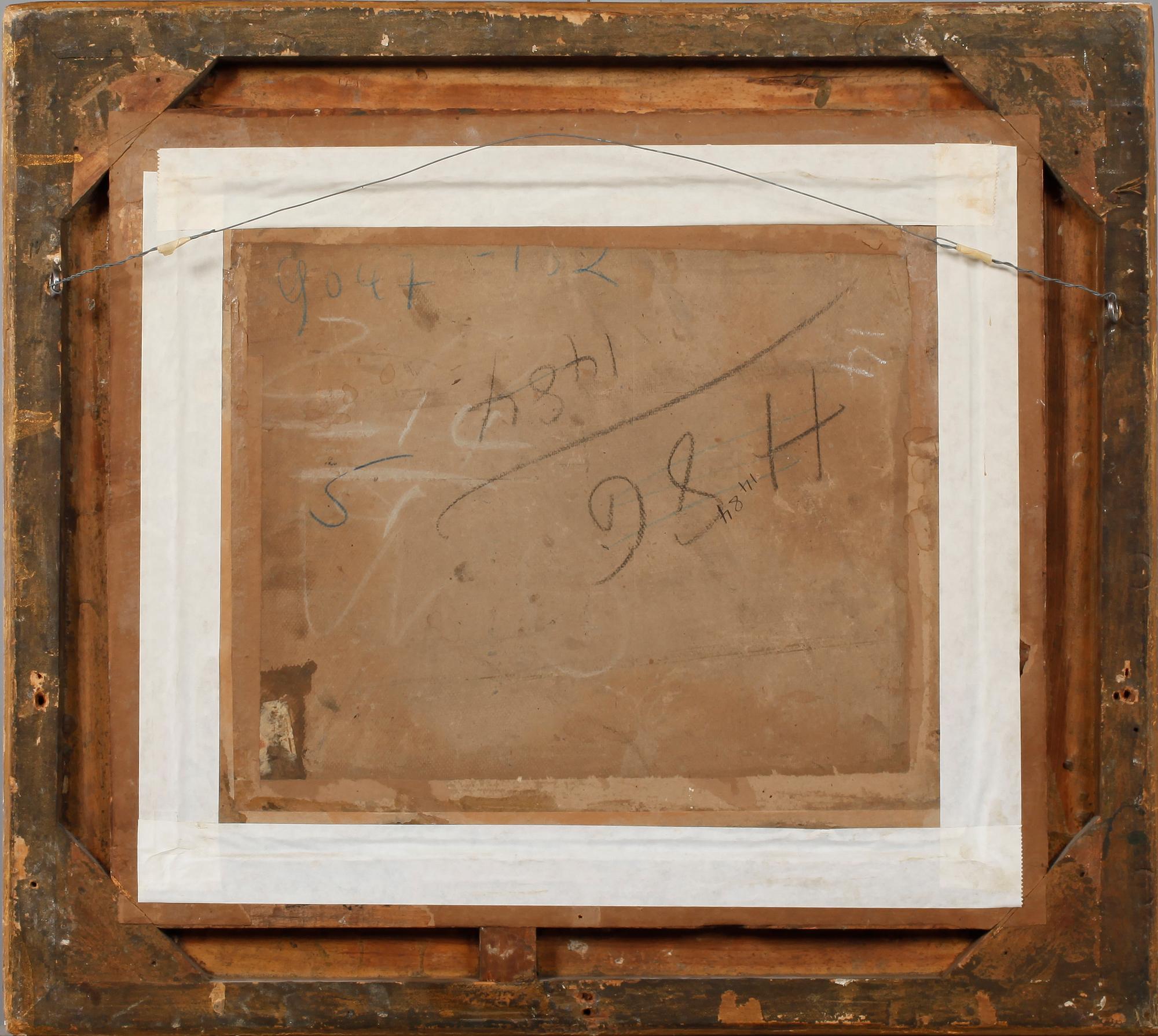 HENDRIK WILLEM MESDAG, olja på pannå, signerad.