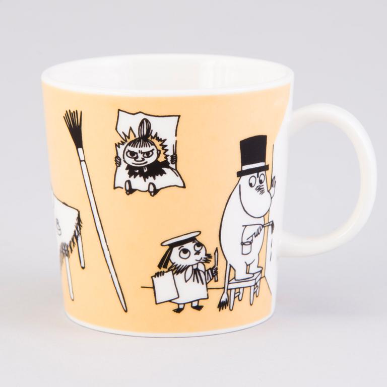 MOOMIN-MUG, porcelain, 'Office', Moomin Characters, Arabia 1996-2002.