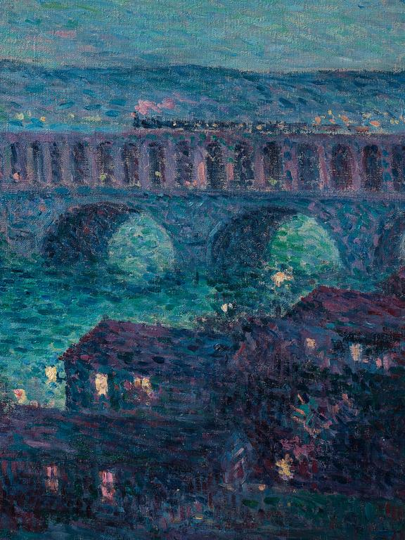 Maximilien Luce, "Le viaduc d'Auteuil (Le Pont)".