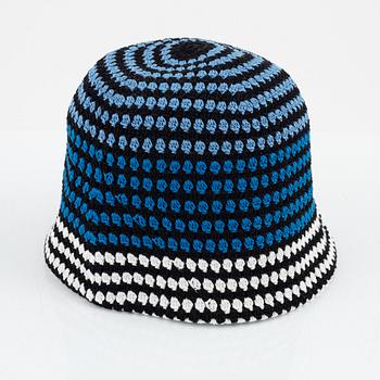 Prada, knitted cotton hat, size S.